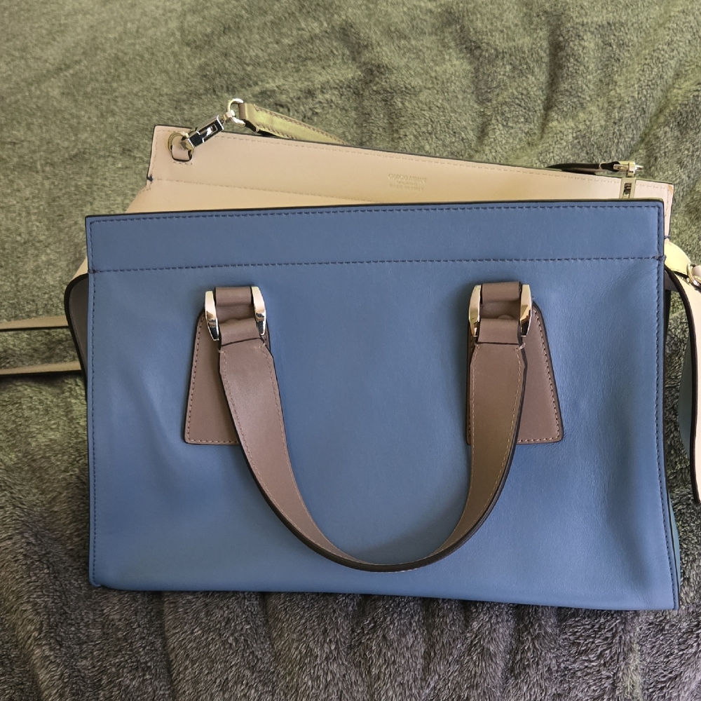 Georgia Armani Blue and Cream Women's Bag